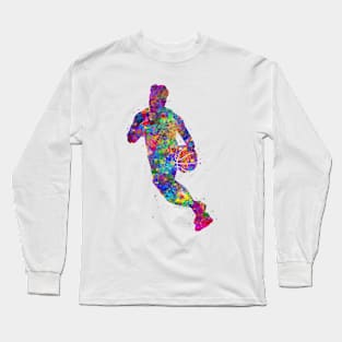 Basketball watercolor Long Sleeve T-Shirt